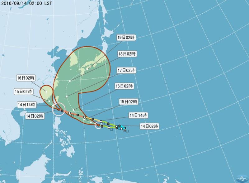 【台灣】中秋颱風攪局  逢大潮易淹水