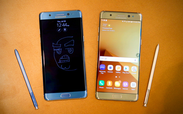 Note7中國啟動回收，note7將三星至於危險境界