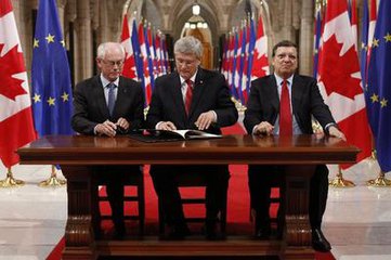 歐盟和加拿大簽自貿協定，為雙方經濟合作開啟新時代