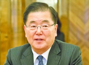 韓國國家安保室長鄭義溶訪美謀劃特金會